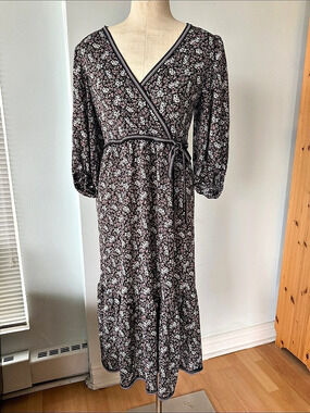 Max Studio Floral Wrap floral Dress